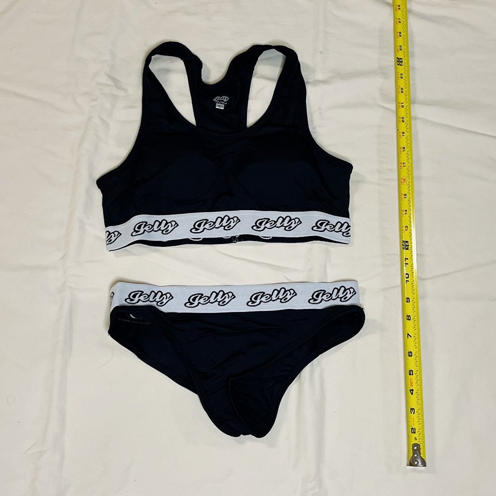 Fashion Fitted | Jelly Black Sports Bra and Panties